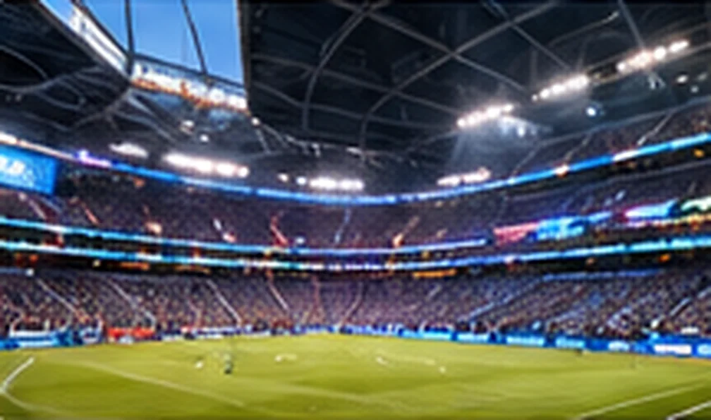 Illustrative LED display in stadiums & sports setting